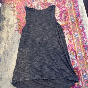 Gray lululemon open back tank